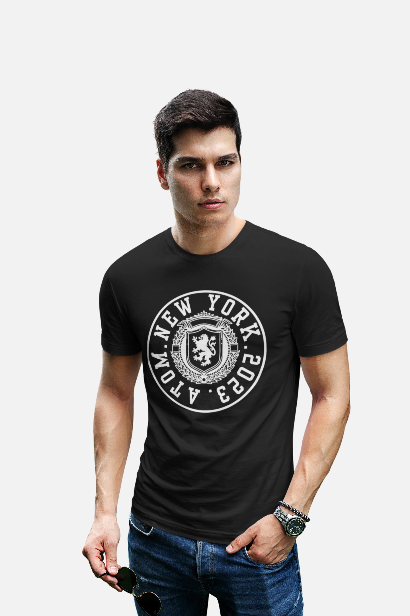 ATOM Signature New York 2023 Black T-Shirt For Men