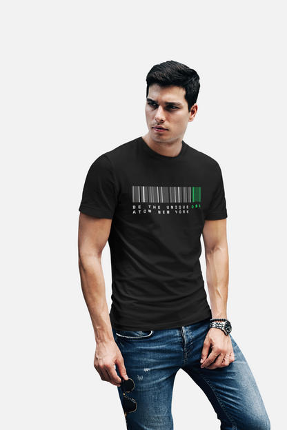 ATOM Signature Be The Unique One Black T-Shirt For Men