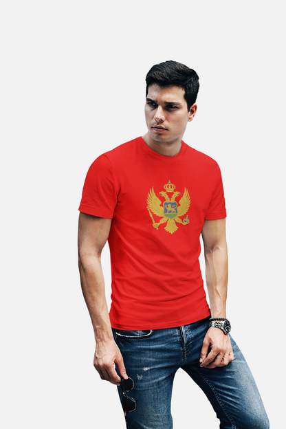 ATOM Signature Montenegro Flag Red T-Shirt For Men
