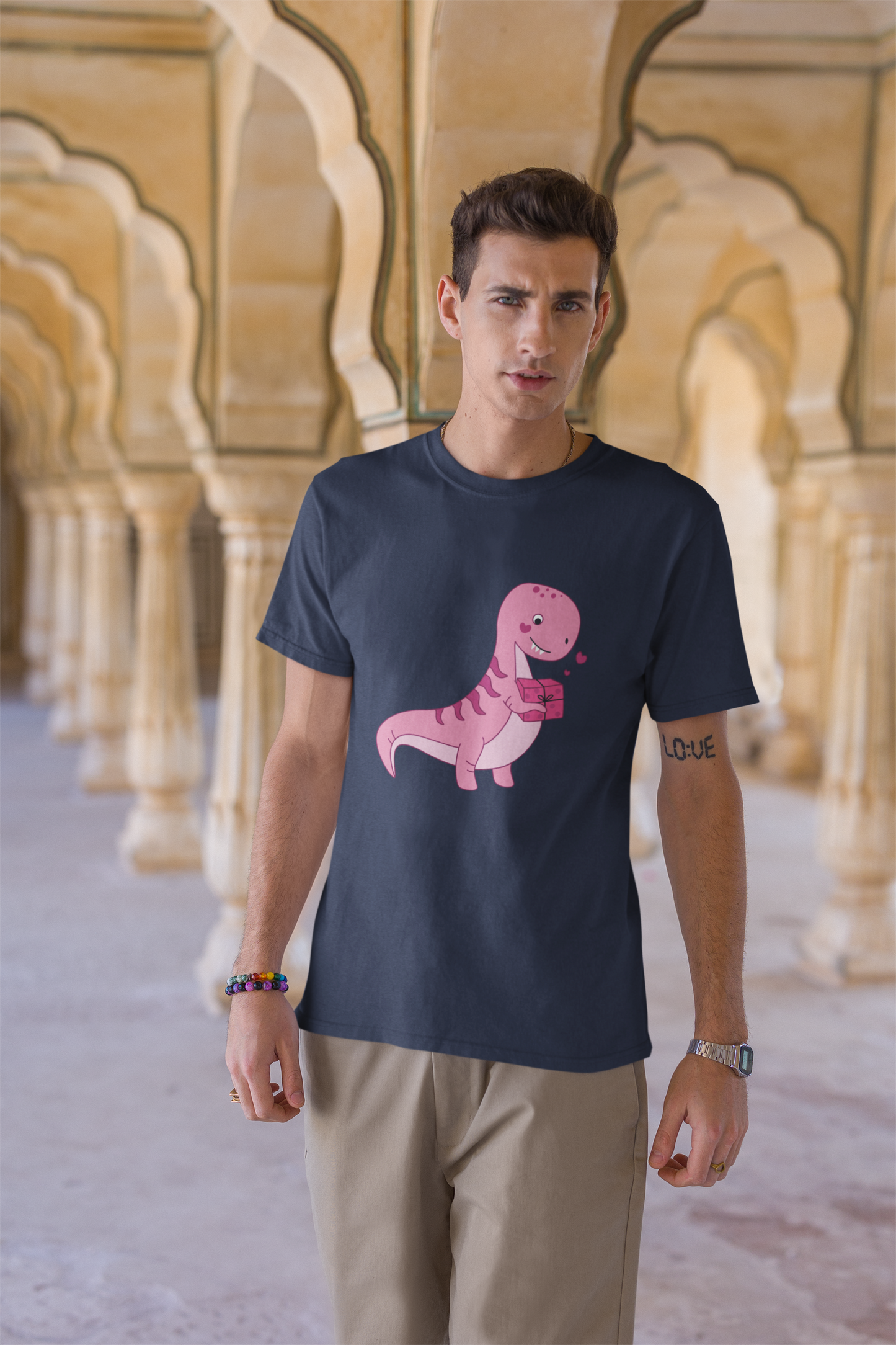 Dino Love Couple T-Shirt