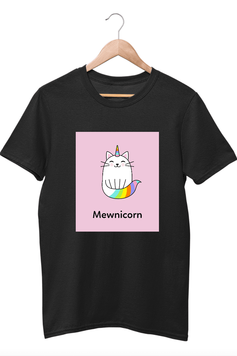 Mewnicorn Black T-Shirt - ATOM