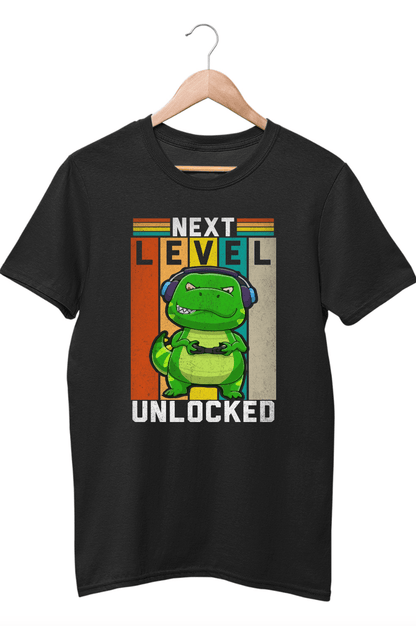 Next Level Black T-Shirt For Boys - ATOM