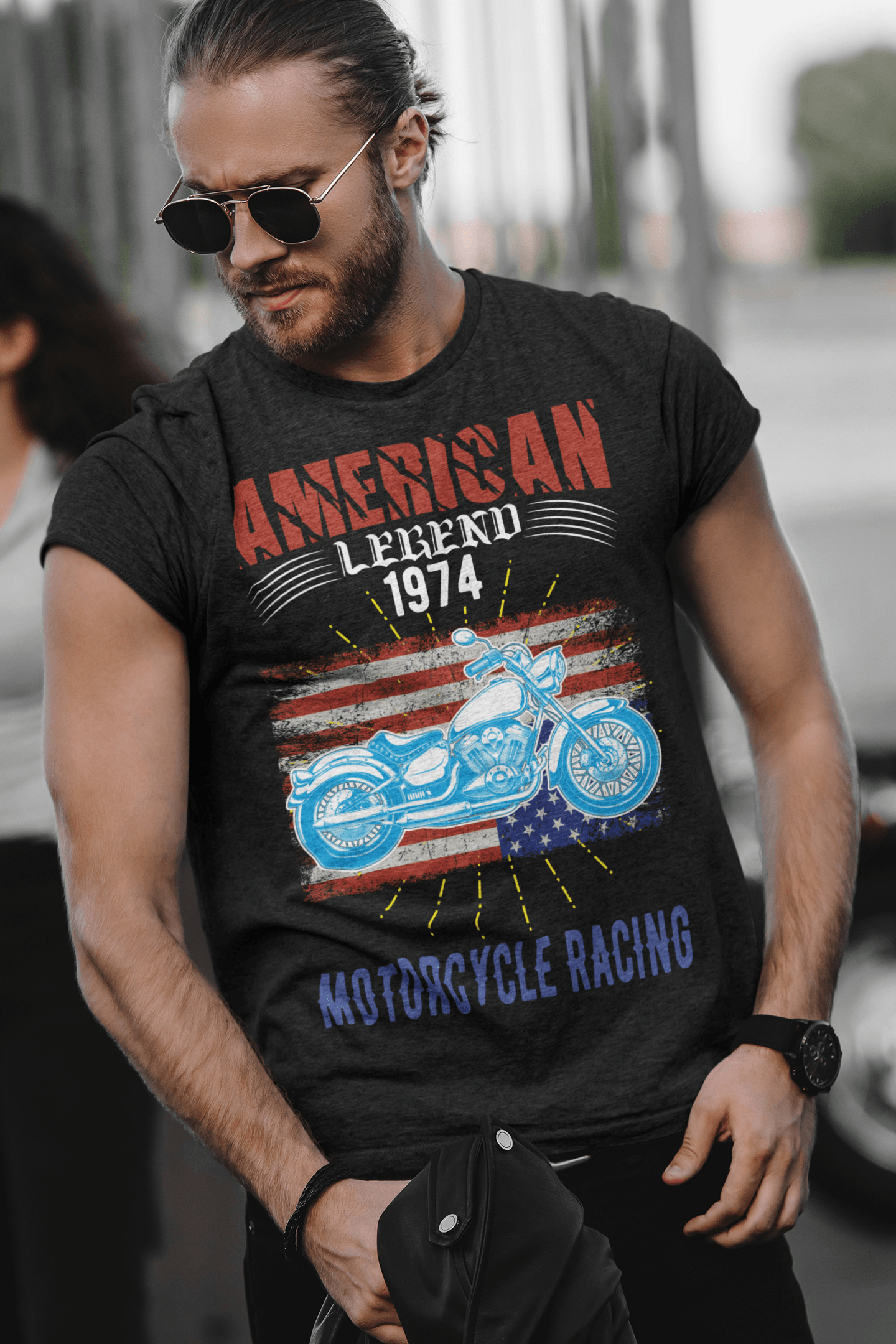 American Legend Black T-Shirt For Men - ATOM