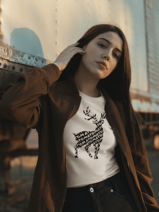 ATOM Signature Icon White T-Shirt For Women - ATOM