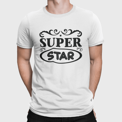 Super Star White T-Shirt - ATOM