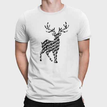 ATOM Signature Deer White T-Shirt For Men - ATOM