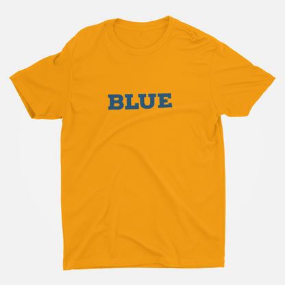 ATOM Basic Colour Splash Mustard Yellow Round Neck T-Shirt for Men.