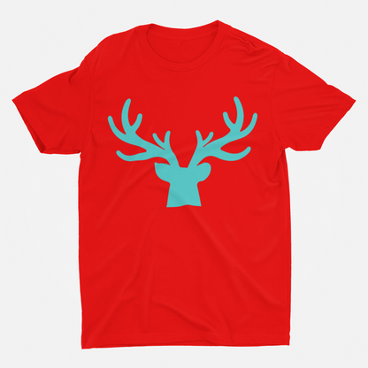ATOM Signature Green Deer Head Red T-Shirt For Men