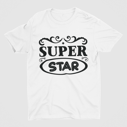 Super Star White T-Shirt - ATOM
