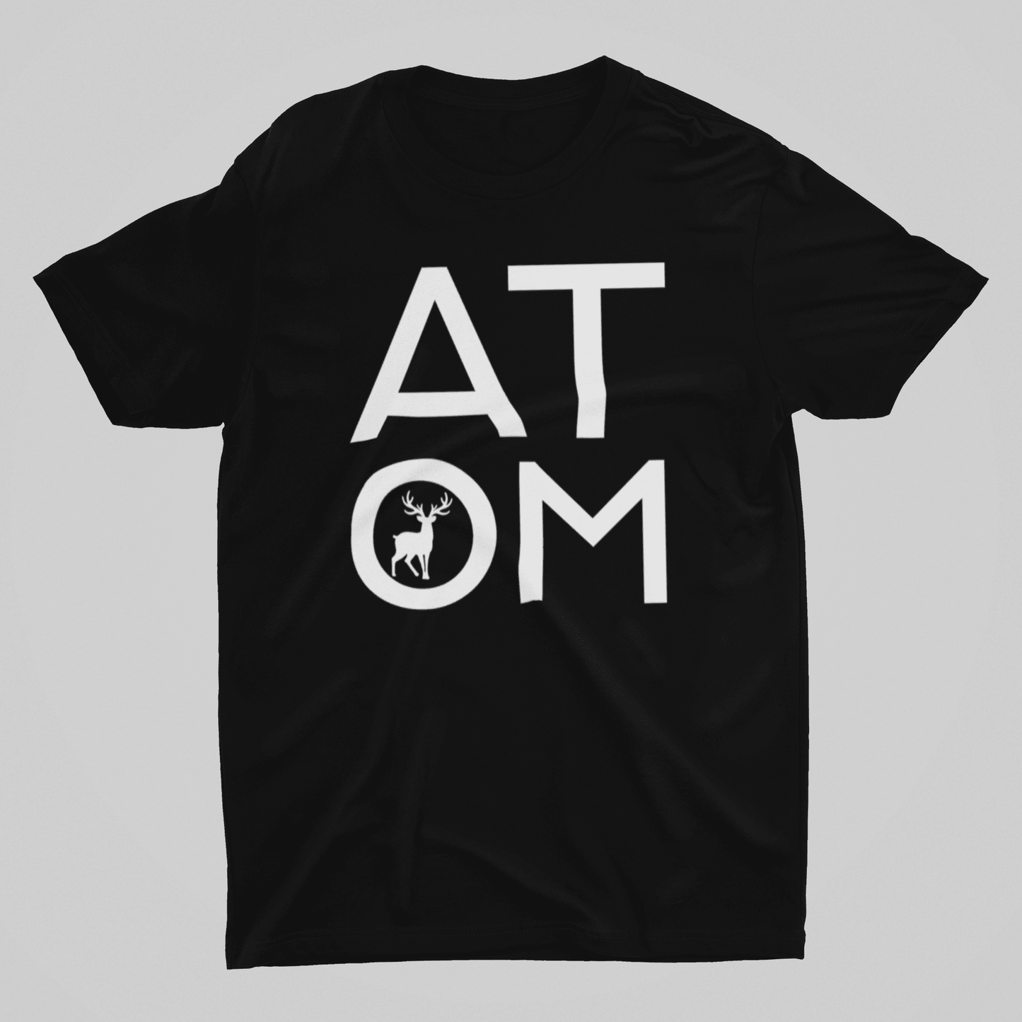 ATOM Signature Icon Black T-Shirt For Men - ATOM