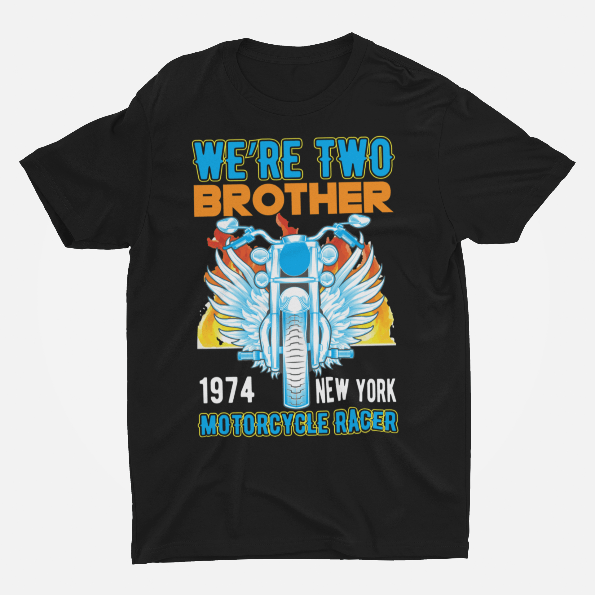 We Are Two Brothers Black T-Shirt For Men - ATOM