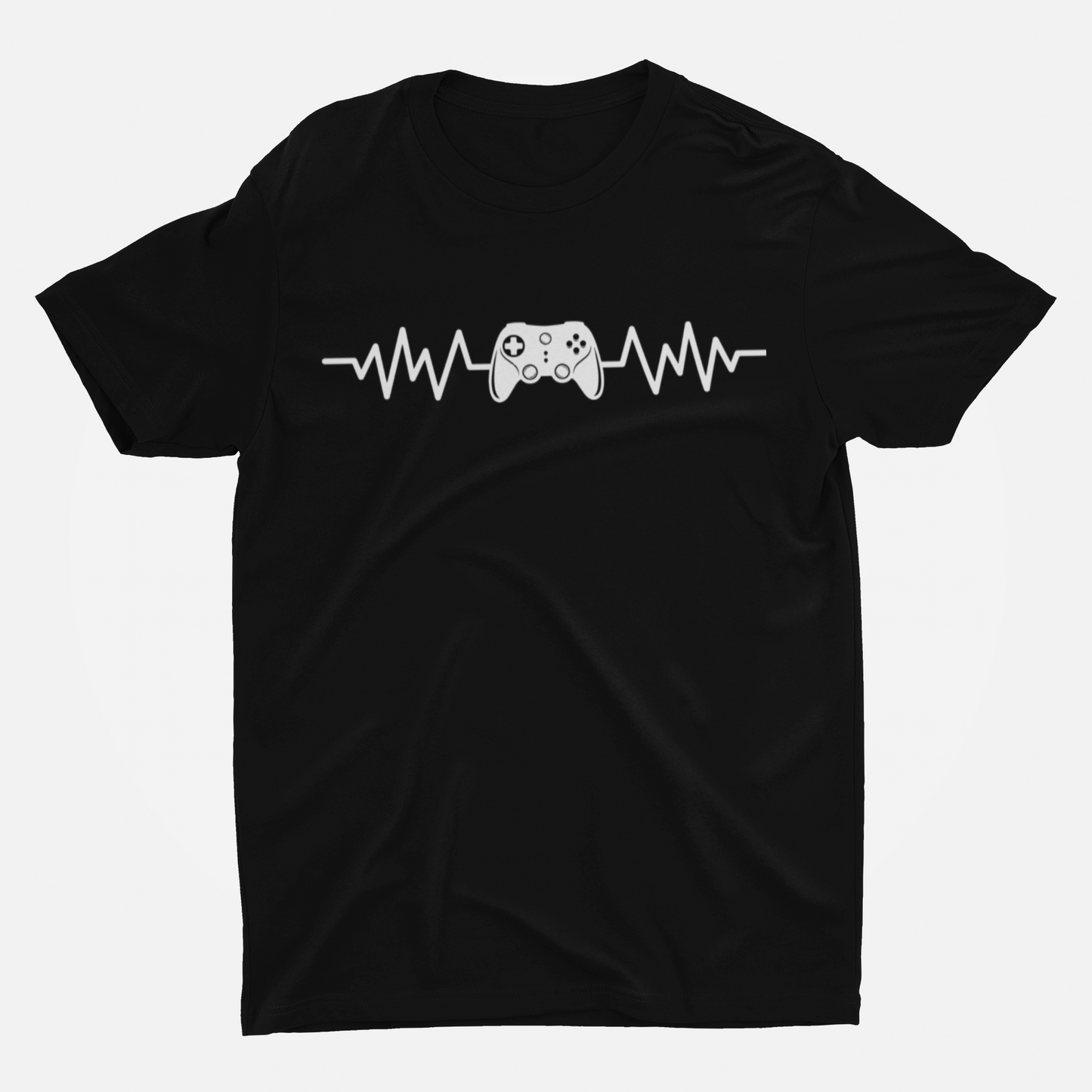 Gaming Heartline Black T-Shirt For Men