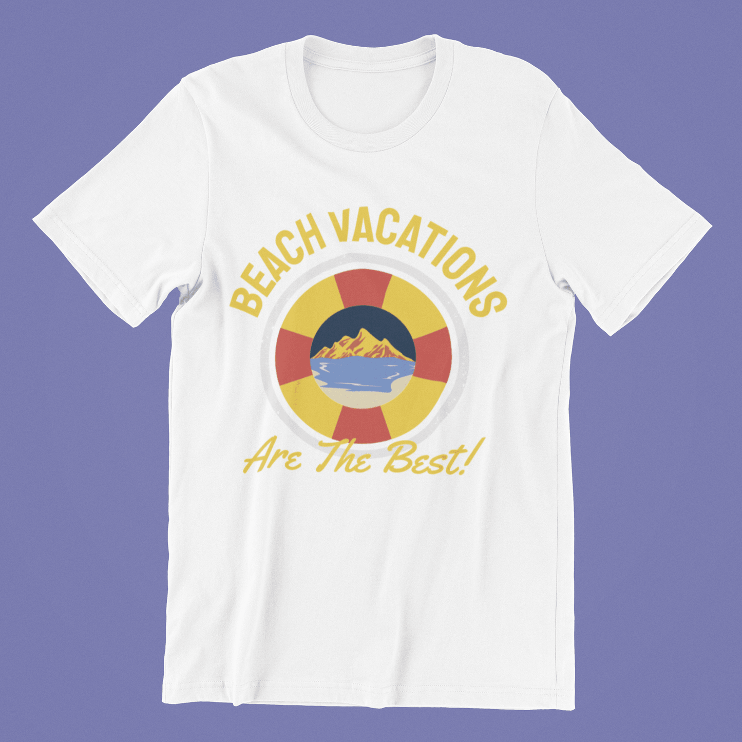 Beach Vacations Are The Best White Oversized T-Shirt For Men - ATOM