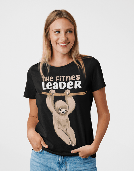 The Fitness Leader Black T-Shirt - ATOM