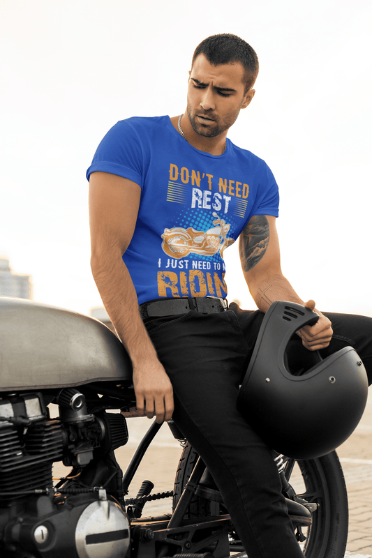 Dont Need Rest Royal Blue T-Shirt For Men - ATOM