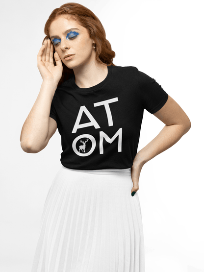 ATOM Signature Icon Black T-Shirt For Women - ATOM