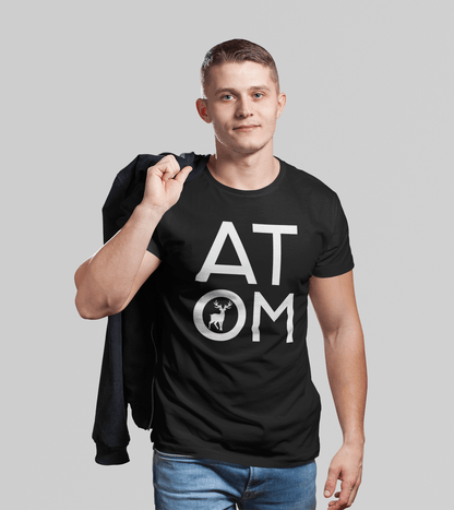 ATOM Signature Icon Black T-Shirt For Men - ATOM