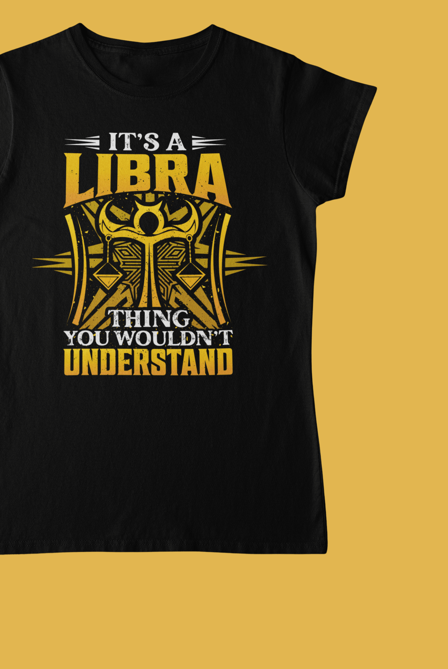 Its A Libra Thing Black T-Shirt For Women - ATOM