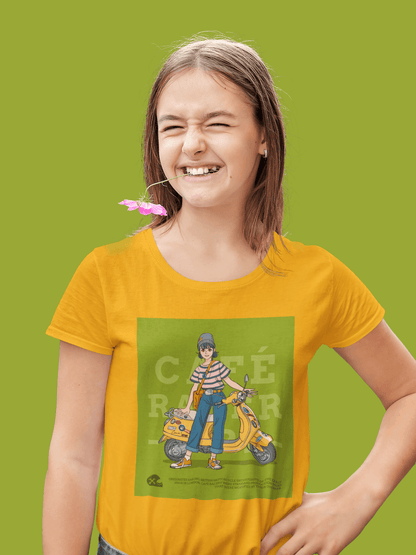 Cafe Racer Anime Mustard Yellow T-Shirt - ATOM